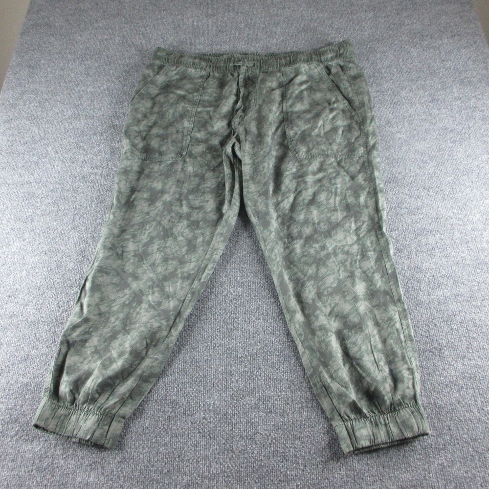 Orvis Pants Mens XL Green Camo Lyocell Joggers Elastic Waist Lightweight Pockets